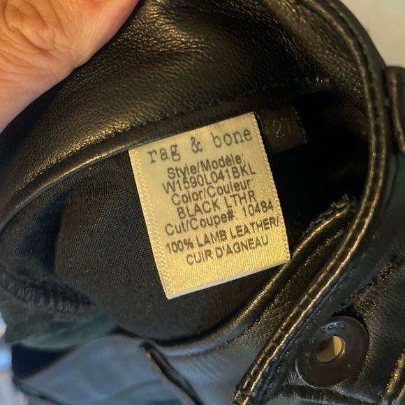 Rag & Bone Lamb Leather Pants - Picture 11 of 12